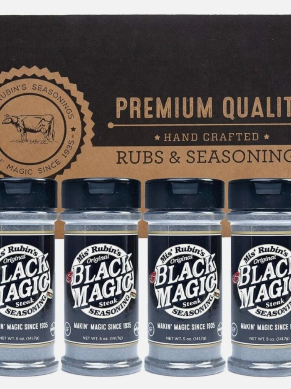 BBQ Rub "Black Magic" Mis’ Rubin’s Steak Rub & Chicken Seasoning: Gourmet Spices